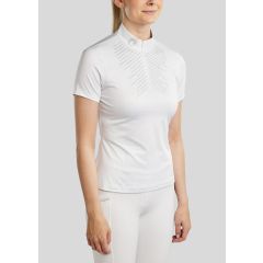 Montar SS26 MoSparkle Comp. shirt with Champagne crystals White