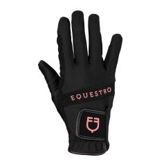 Equestro SS26 Riding Gloves Multicolor Logo