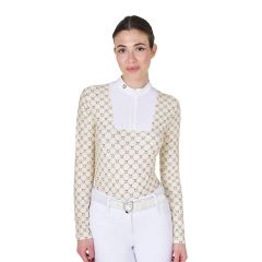 Equestro FW25 Chemise de concours à motif monogramme