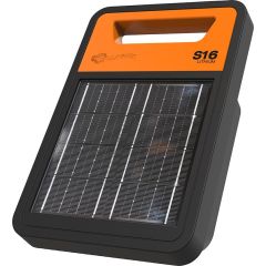 Électrificateur de clôture électrique à panneau solaire Galalgher S16li avec batterie (0,16 J - Solaire)