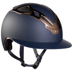 Suomy Apex Chrome Lady Riding Helmet - Blue/Rose Gold