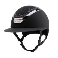 Kask Star Lady Chrome 2.0 Zwart Crystals In-Out Black Graphite