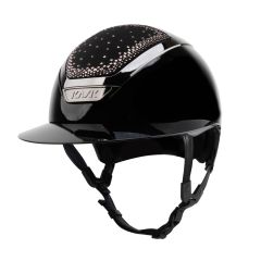 Kask Star Lady Pure Shine Chrome 2.0 Zwart Crystals In-Out Vintage Rose