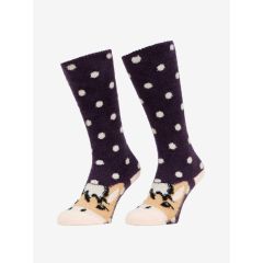 LeMieux AW25 Fluffy Fjord character socks