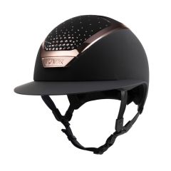 Kask Star Lady Chrome 2.0 Noir-Everyrose Cristaux Passage Rose Vintage