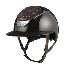 Kask Star Lady Pure Shine Chrome 2.0 Brun Espresso Cristaux Origine Grège