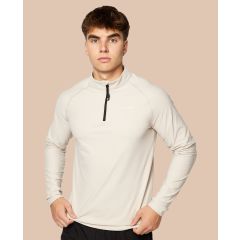 C'MON STUDIO Mens Quater Zip Longsleeve Shirt W. Reflective Print