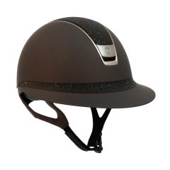 Samshield 2.0 Miss Shield Brown Crystal Fabric Black Top Frontal Band Chrome Black Trim Blazon