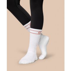C'MON STUDIO Bamboo Rib Socks Logo 