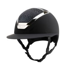 Kask Star Lady Chrome 2.0 Noir-Argent Cristaux Waterfence Bleu Montana Mix
