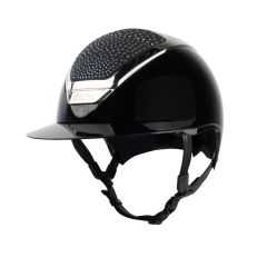 Kask Star Lady Pure Shine Chrome 2.0 Noir-Argent Cristaux Waterfence Bleu Montana Mix