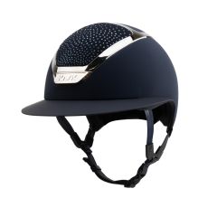 Kask Star Lady Chrome 2.0 Bleu marine-Argent Cristaux Waterfence Blue Montana Mix