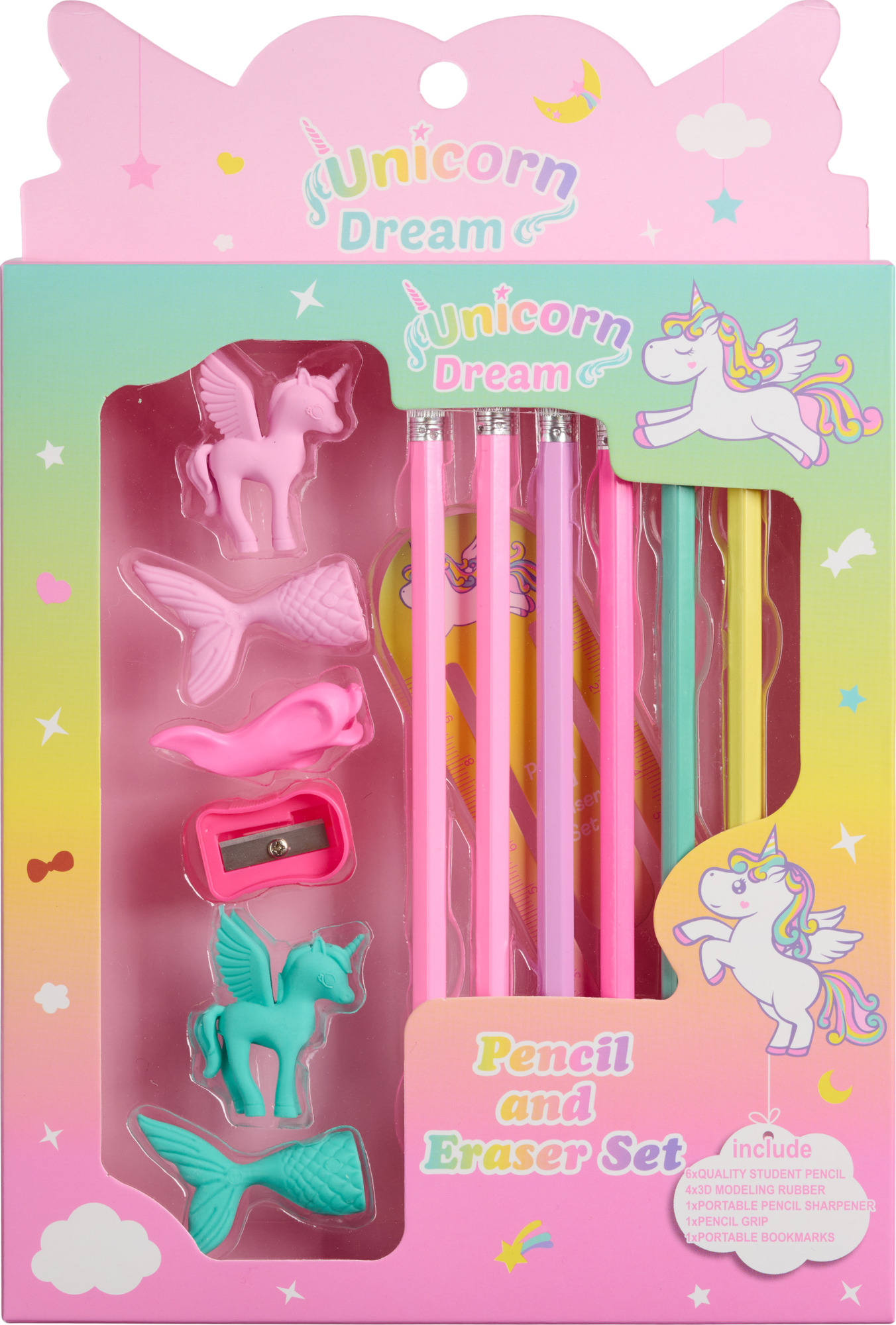 Equipage SS26 Eraser and Pencil Set for Kids, Mix, ONE SIZE