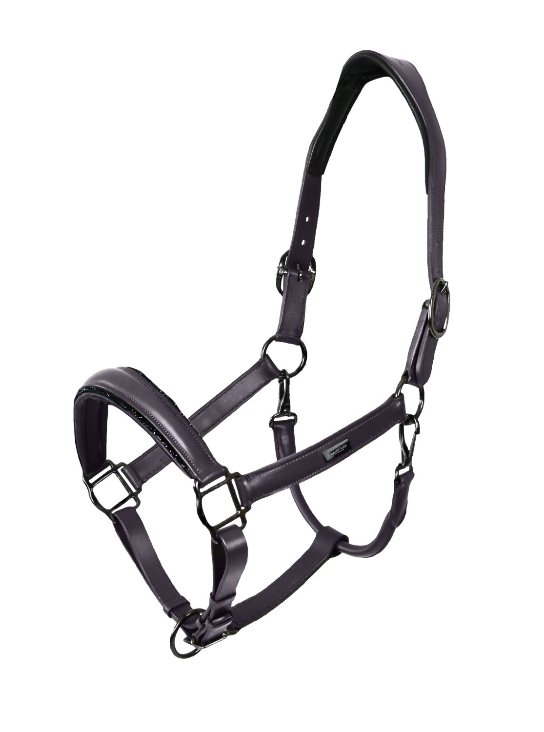 Equestrian Stockholm Dark Violet Glimmer Halter