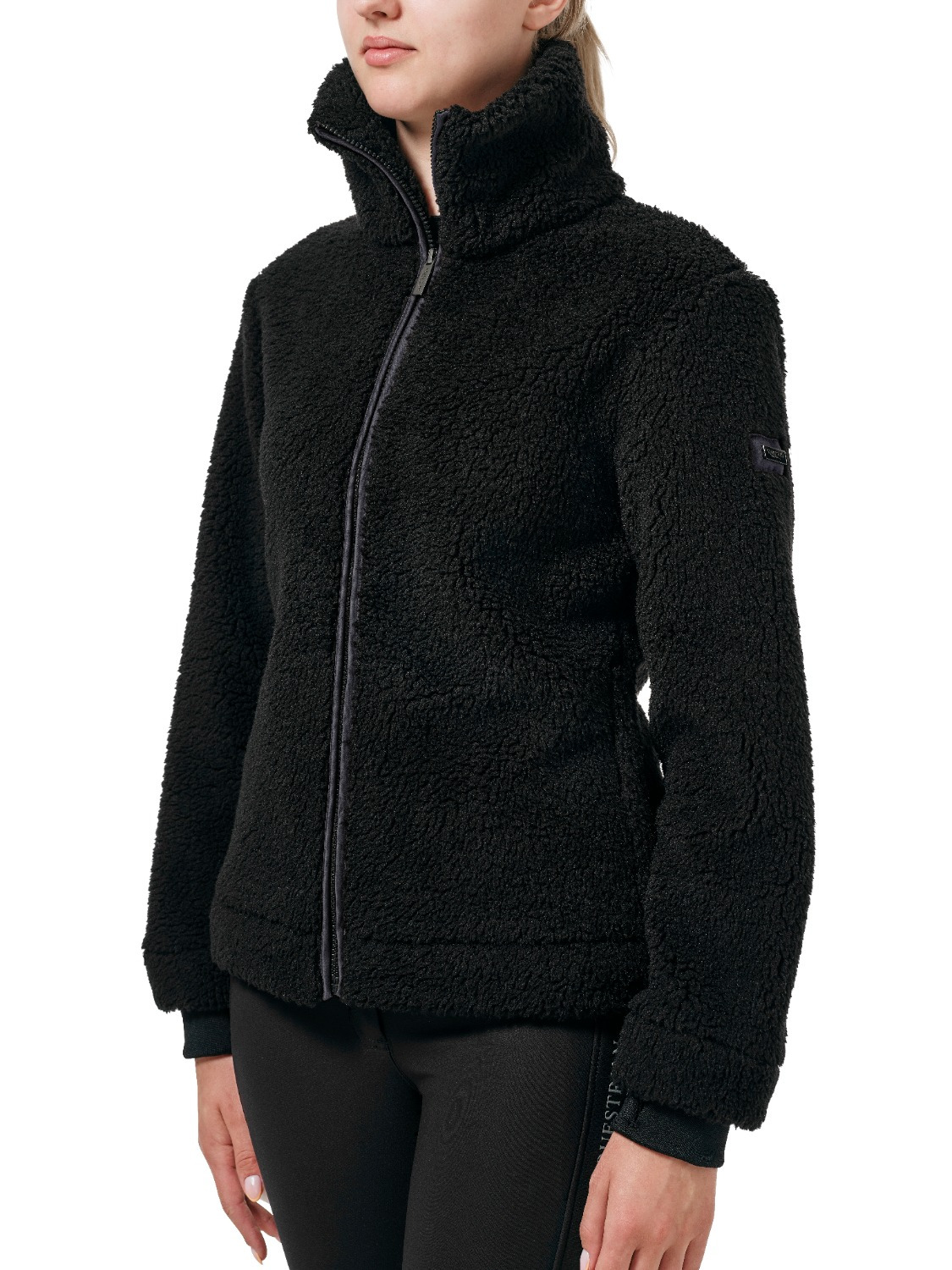 Equestrian Stockholm Dark Ocean teddy fleece jacket