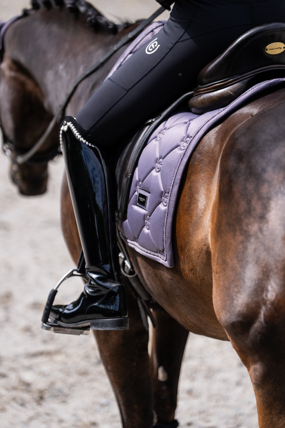 Equestrian Stockholm FW25 Dark Violet Dressage Saddle Pad