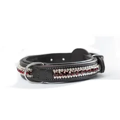 Equestrian Stockholm Hundehalsband Bordeaux Crystal