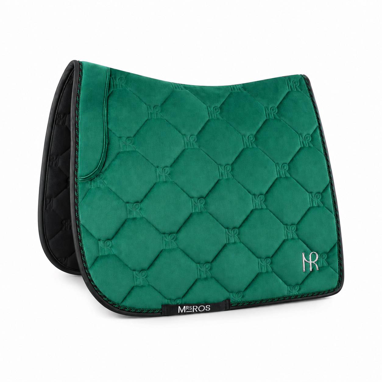 Mrs. Ros FW26 Dressage Saddle Pad Velvet Charmer Dark Forest