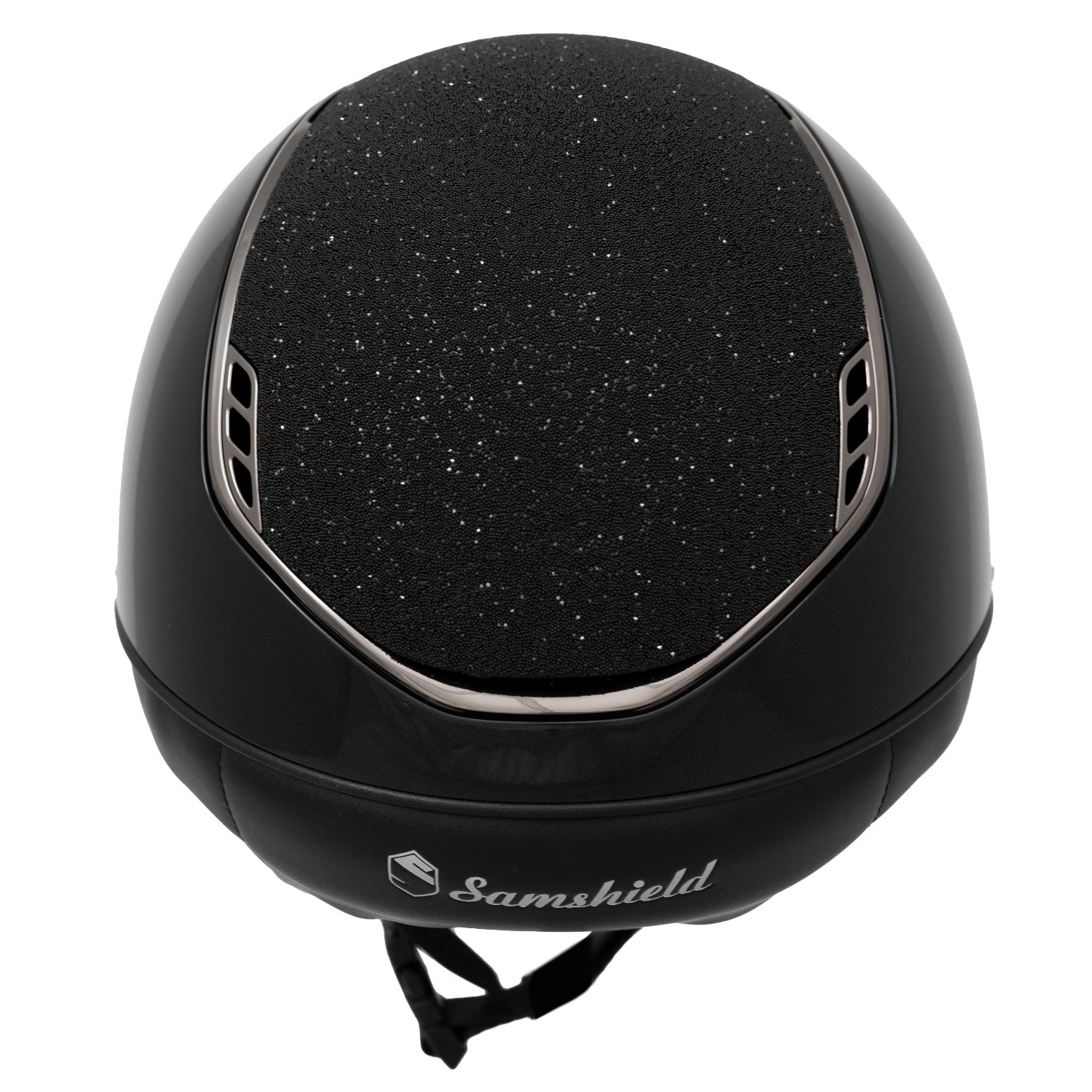 Samshield 2.0 Miss Shield Glossy Black Crystal Fabric Top Frontal Band