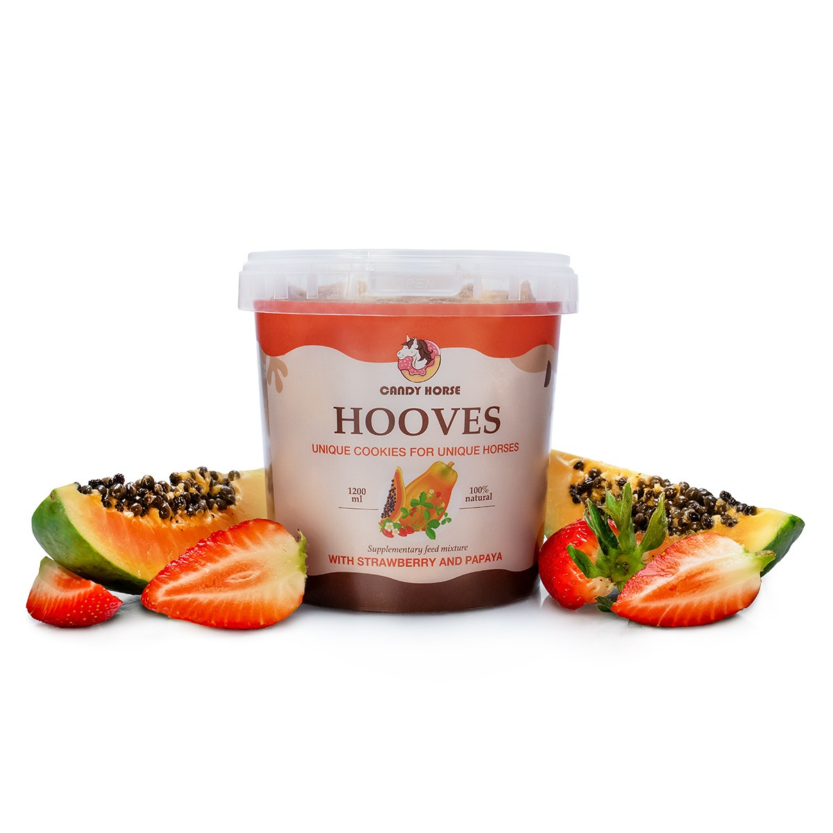 Candy Horse Hooves Papaya & Strawberry Treats