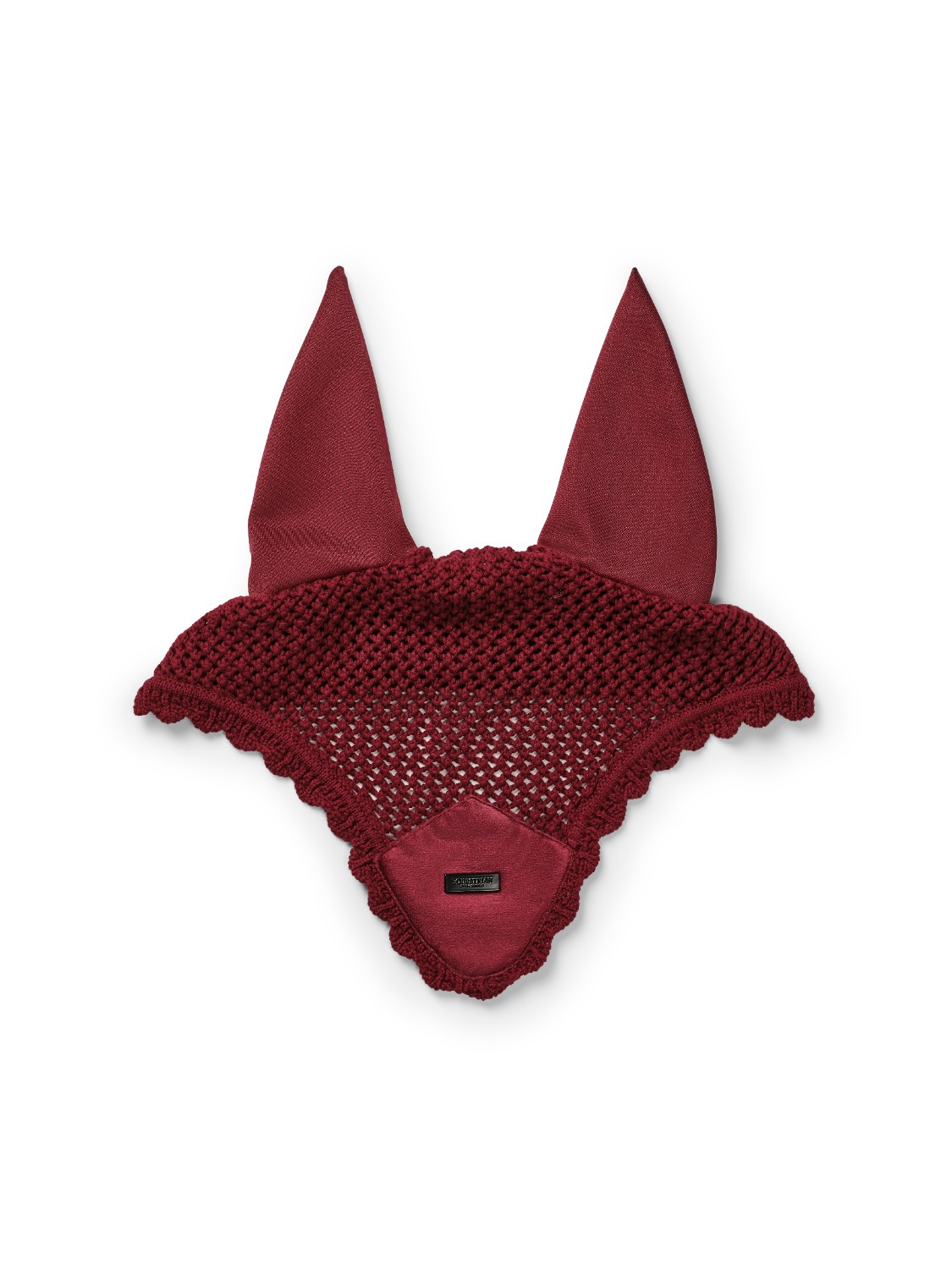 Equestrian Stockholm Velvet Merlot Ear Bonnet