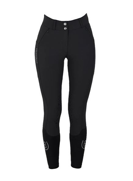 Equestrian Stockholm Elite Dressage Black Riding Breeches