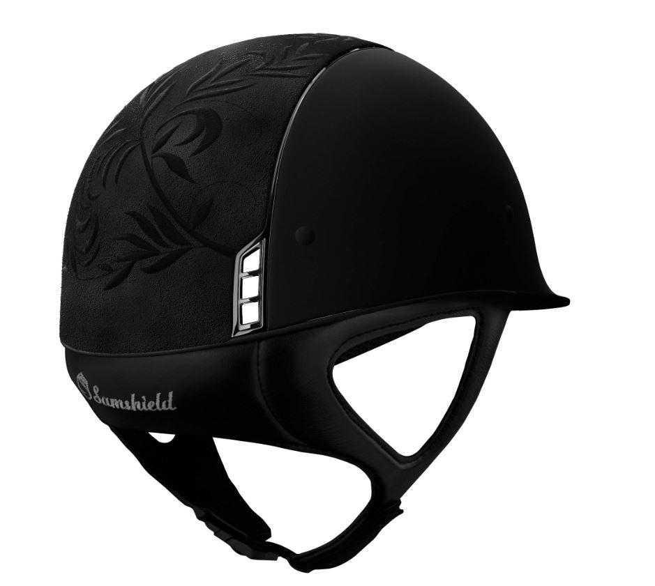 Samshield shadowmatt Flower embroidery black