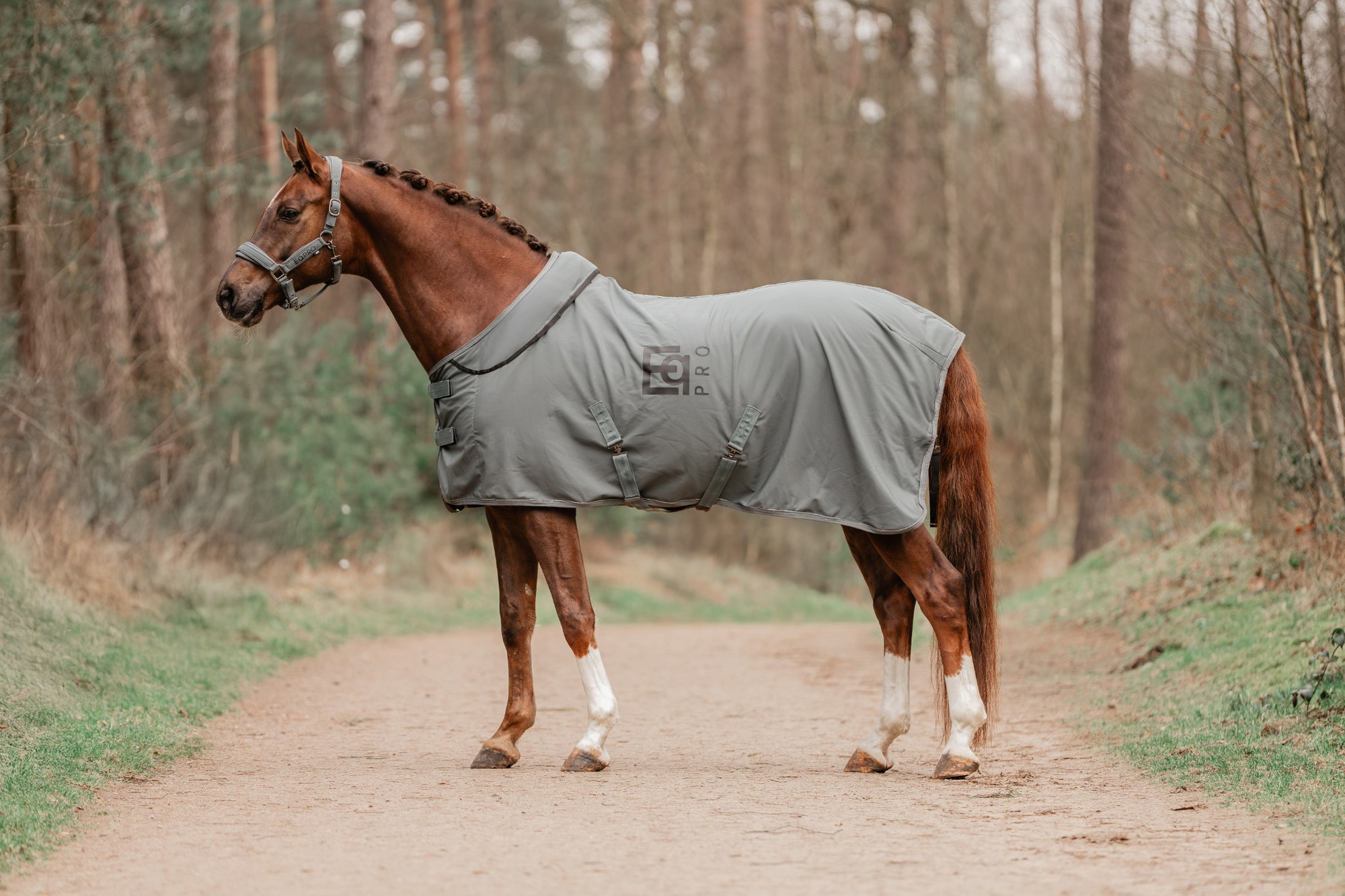 EQPRO FW26 Deken Met Oprolbare Hals Softshell