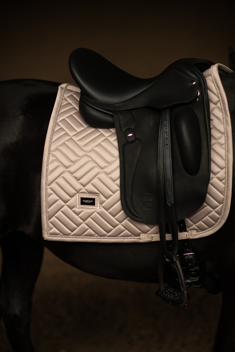 Equestrian Stockholm Dressage Saddle Pad Modern Sand