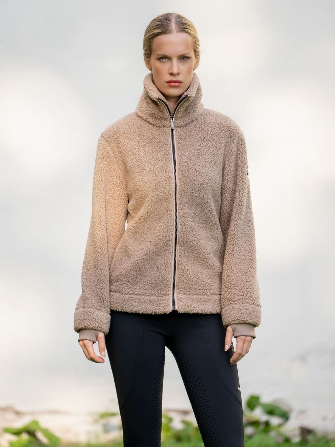 Equestrian Stockholm Teddy Fleece Jacket Sand