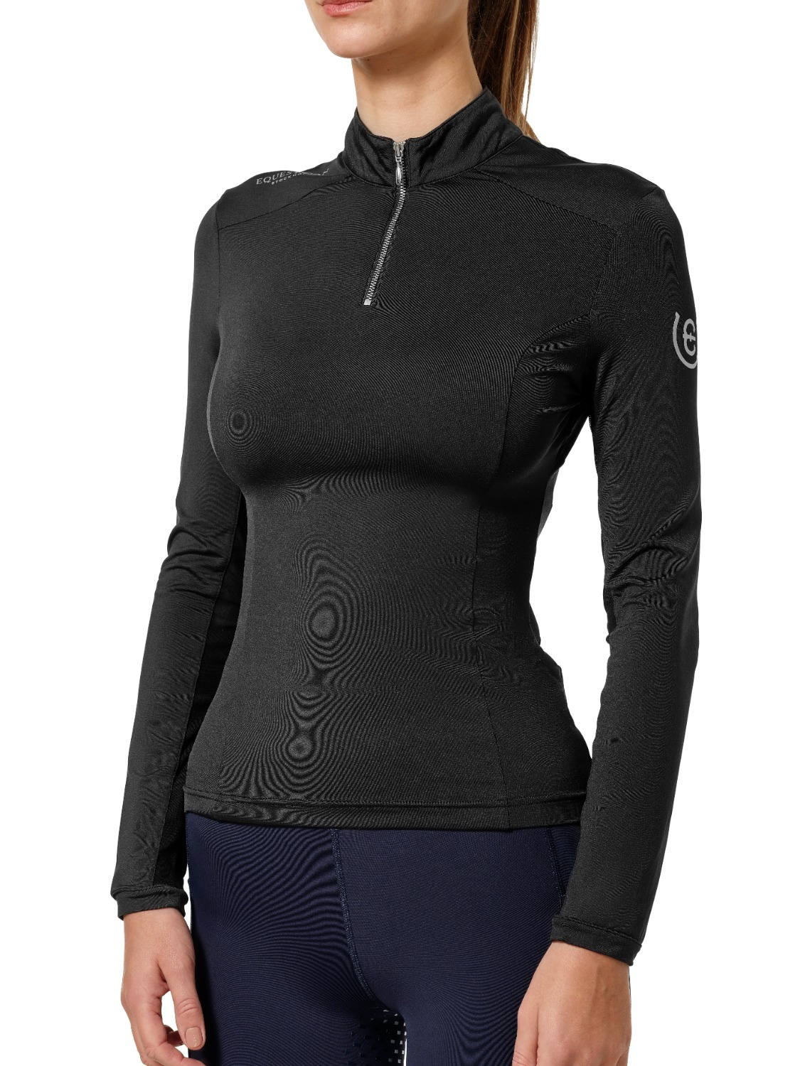 Equestrian Stockholm Junior Air Breeze Sun Shirt Black
