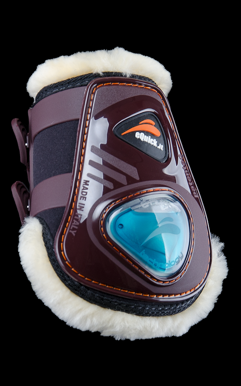 eQuick eShock Fetlock boots fluffy