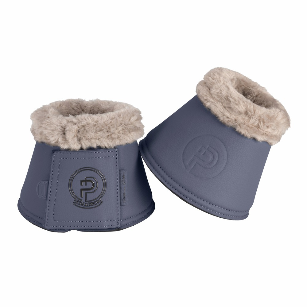 Eskadron SS26 Platinum Bell Boots Faux Leather Faux Fur