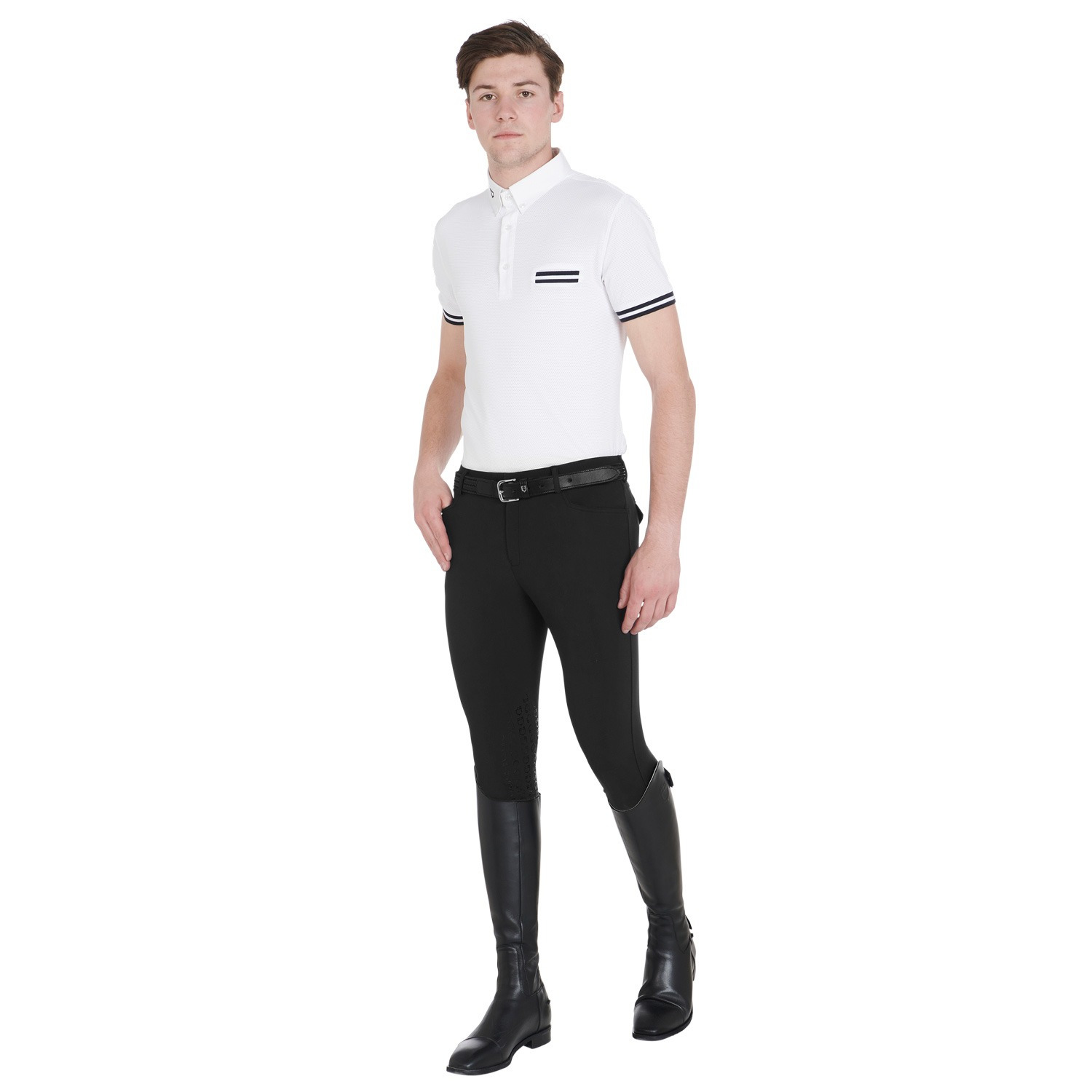 Equestro FW25 Men&#39;s Riding Breeches Slim Fit Grip