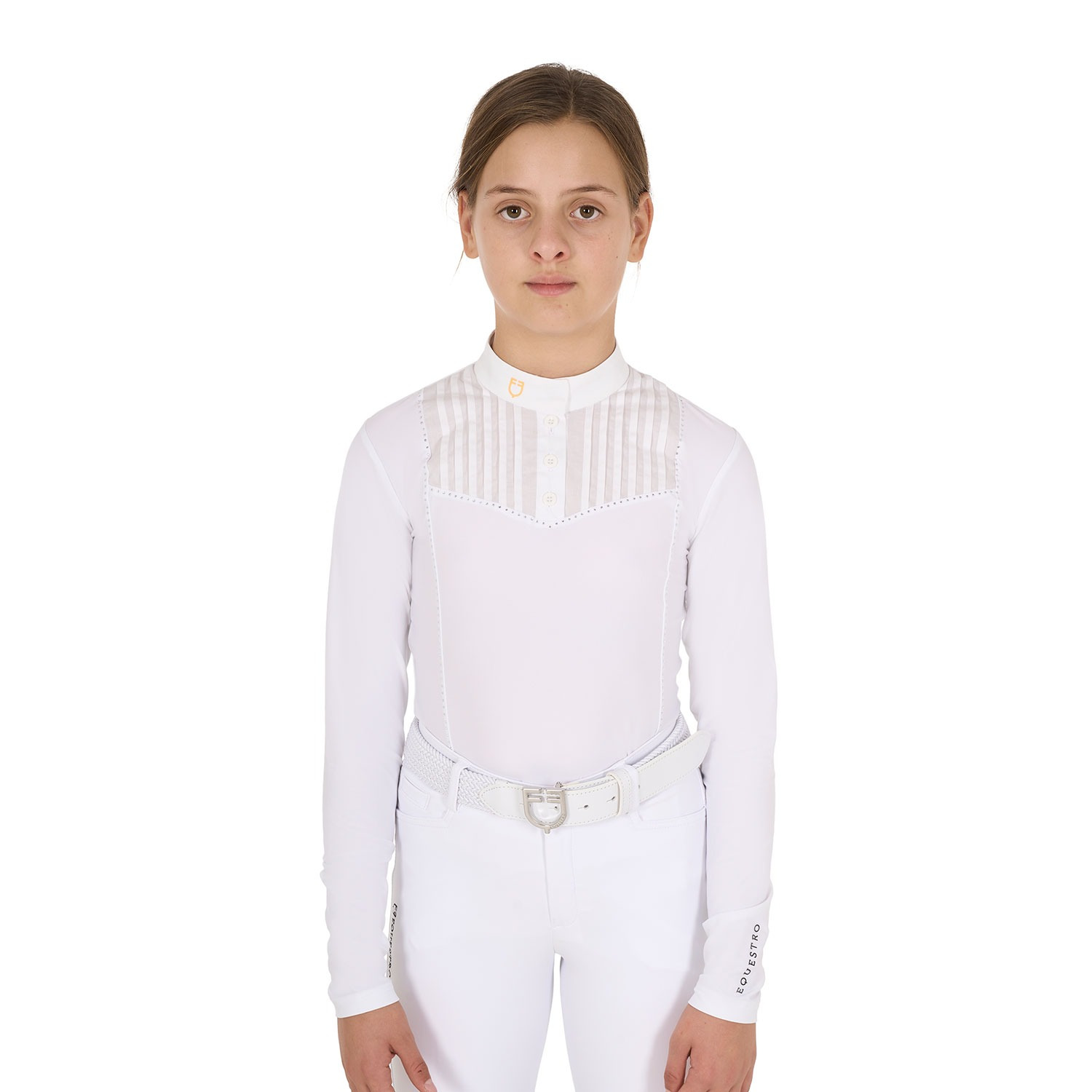 Equestro FW25 Kids Wedstrijdshirt Rhinstones