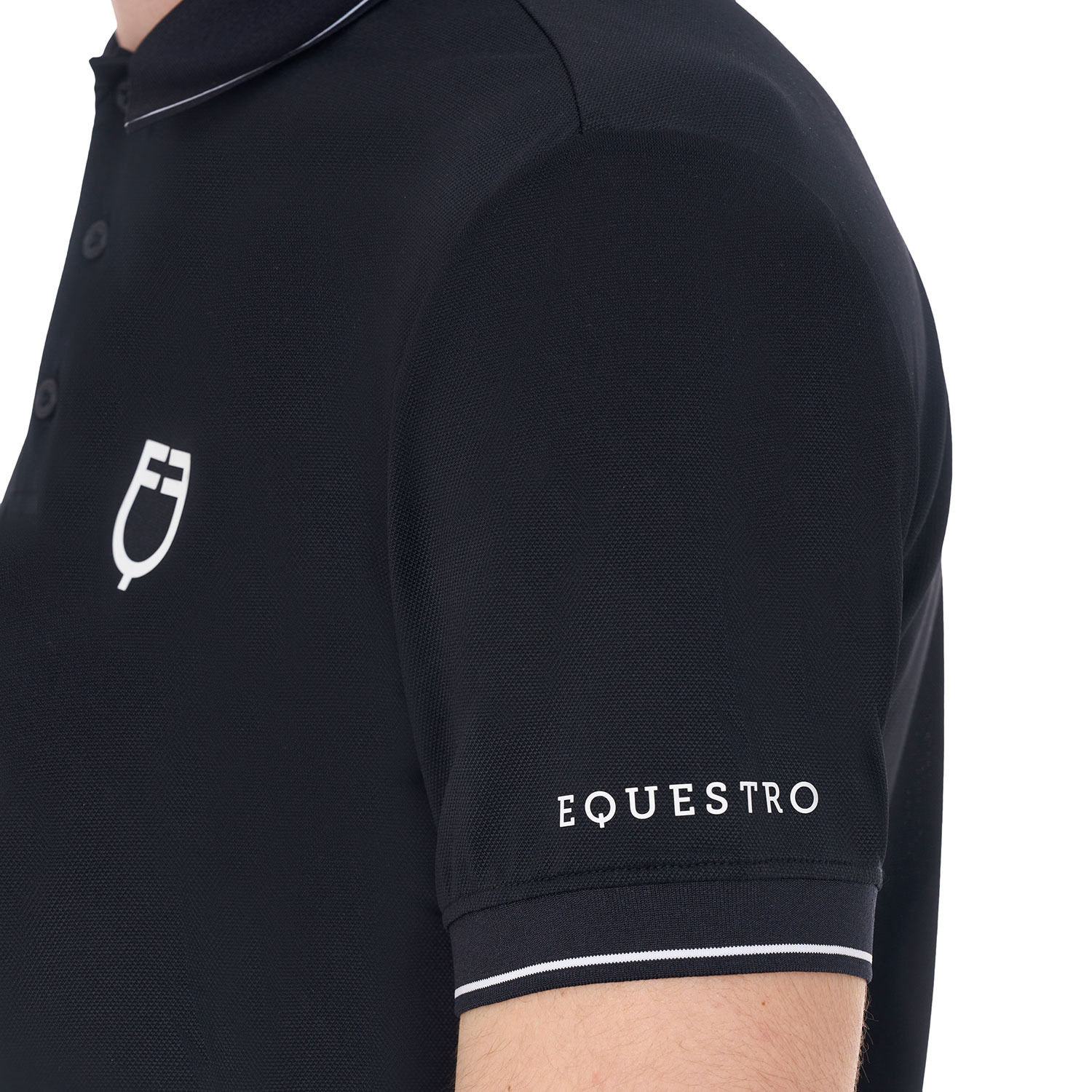 Equestro SS25 Men's Training Polo Contrast