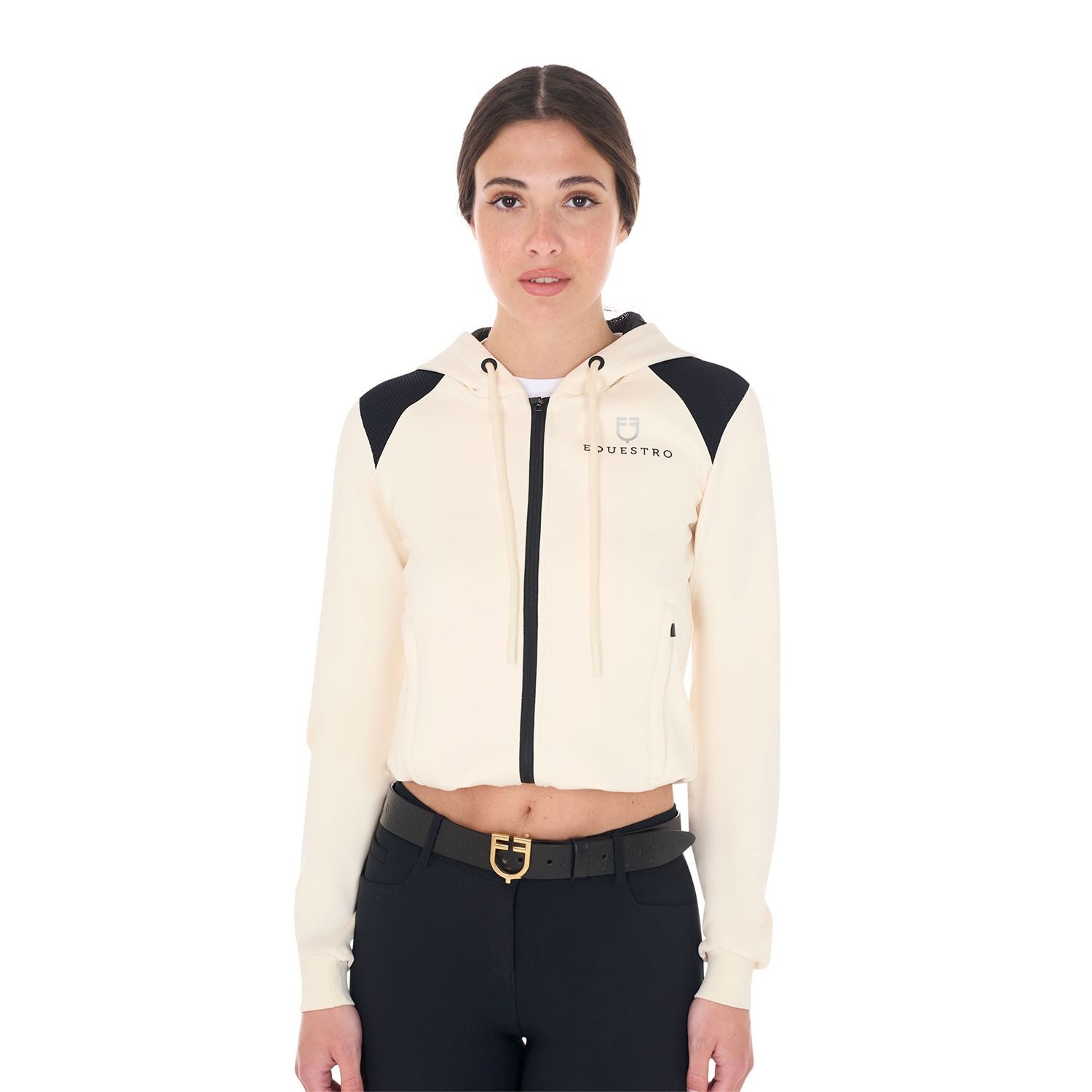 Equestro SS25 Cropped Hoodie Women's