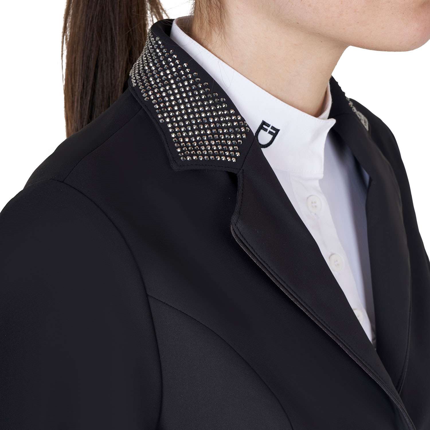 Equestro FW25 Wedstrijdjasje Strass Black Label