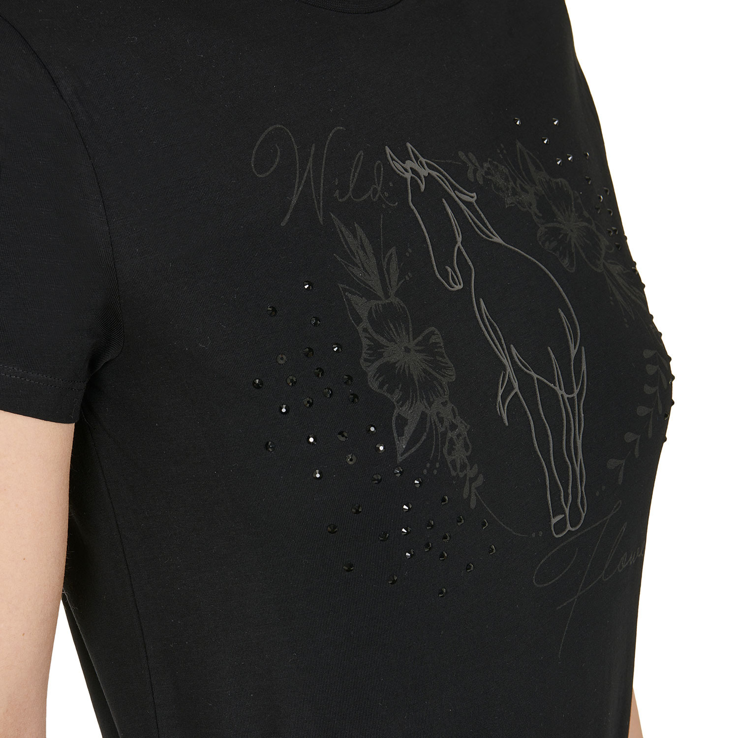 Equestro FW25 T-Shirt Wild Flower Dames
