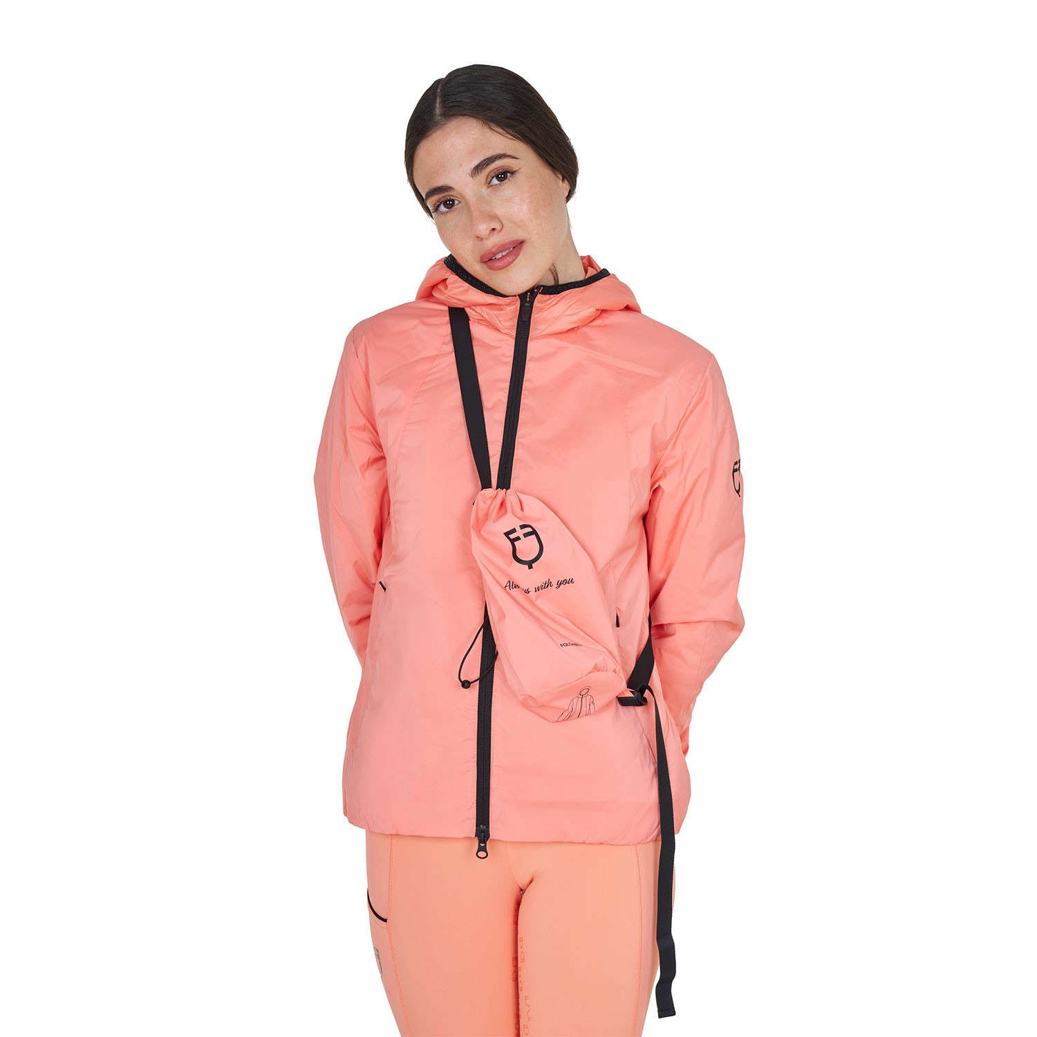 Equestro SS26 Foldable Nylon Jacket Dames