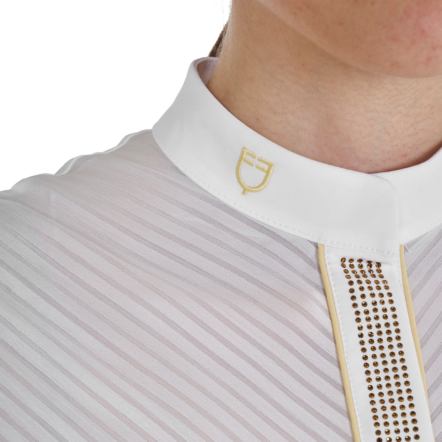 Equestro SS26 Wedstijdshirt Elegant Rhinestone