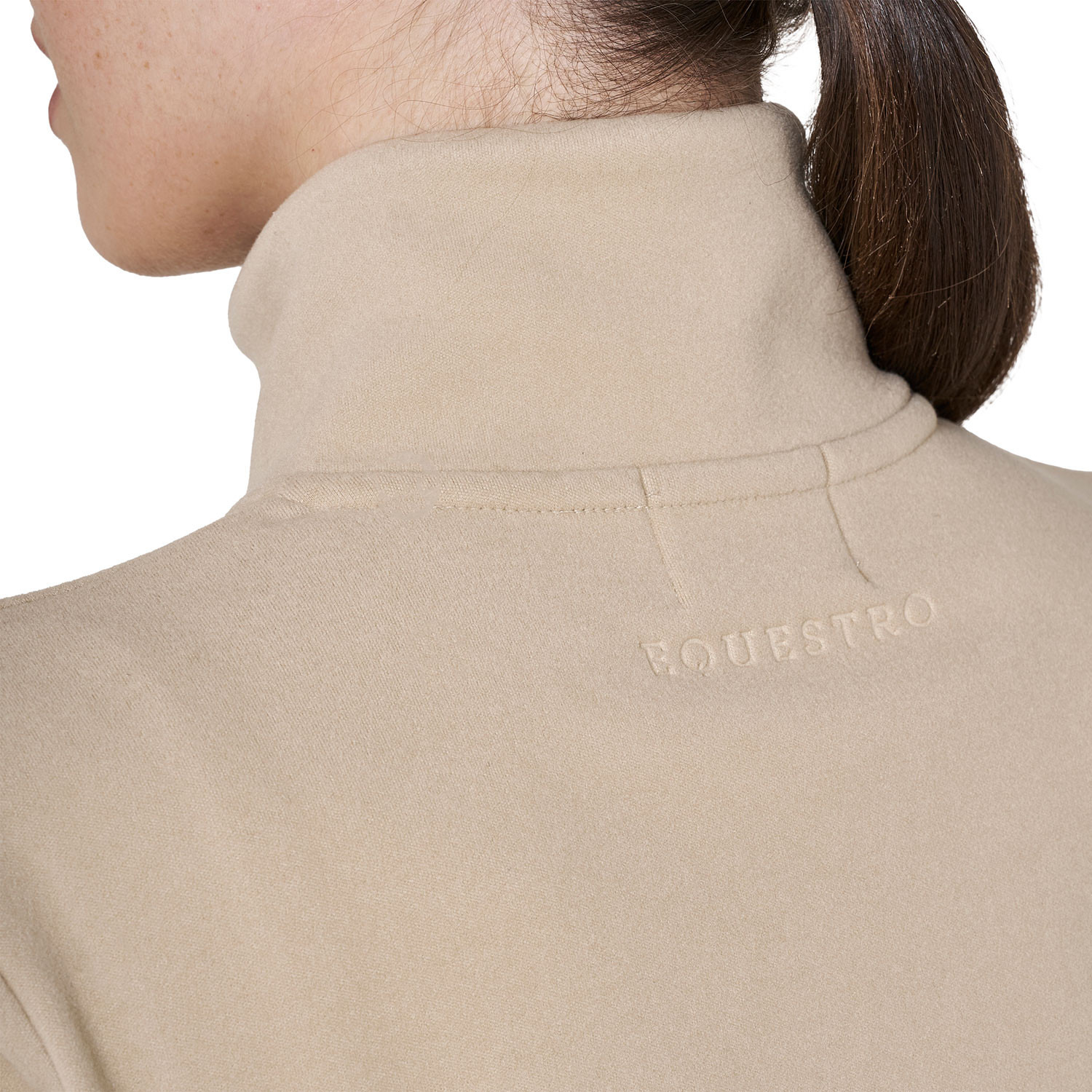 Equestro FW26 Fleece High Neck Sweater Half Zip Dames