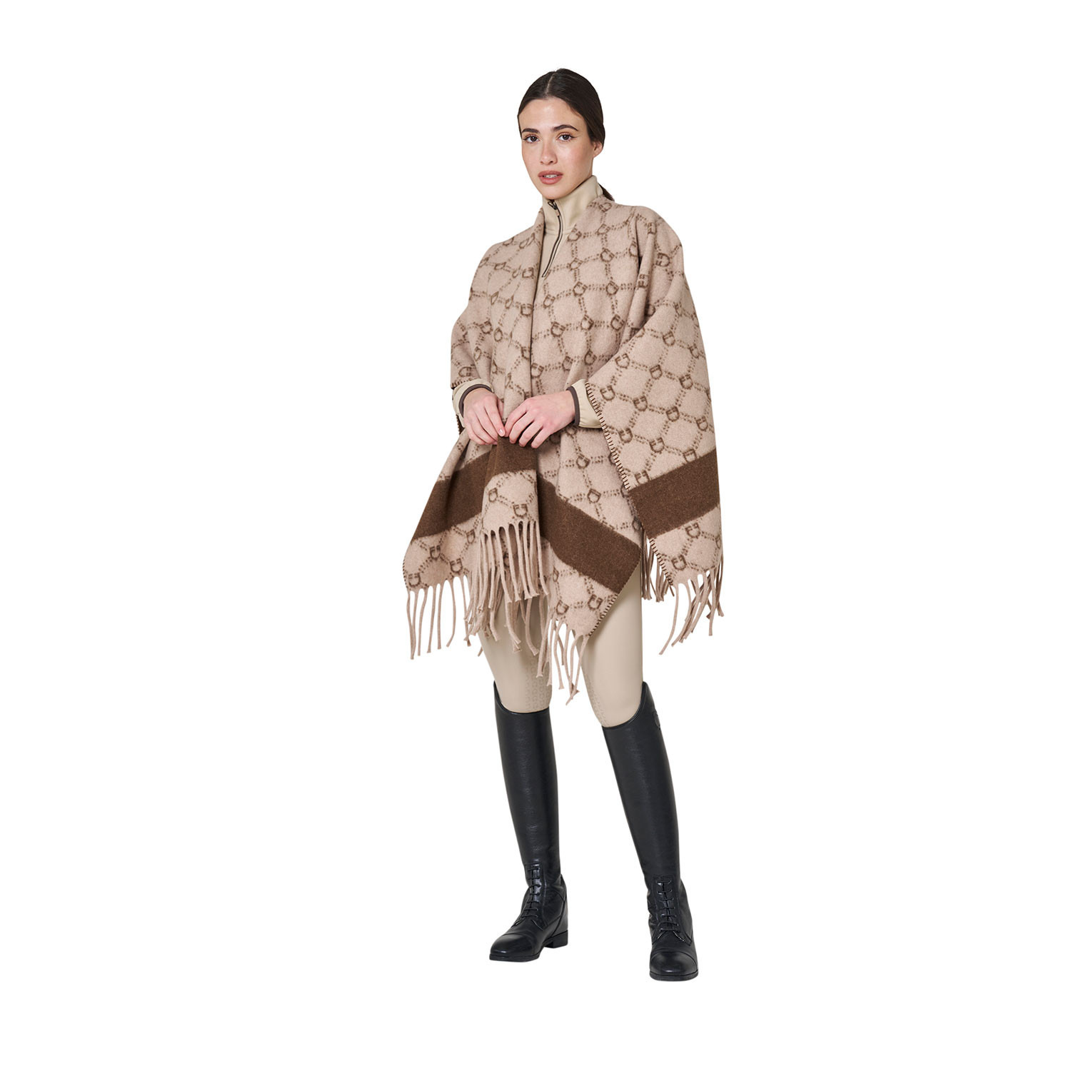 Equestro FW26 Wollen Cape Dames