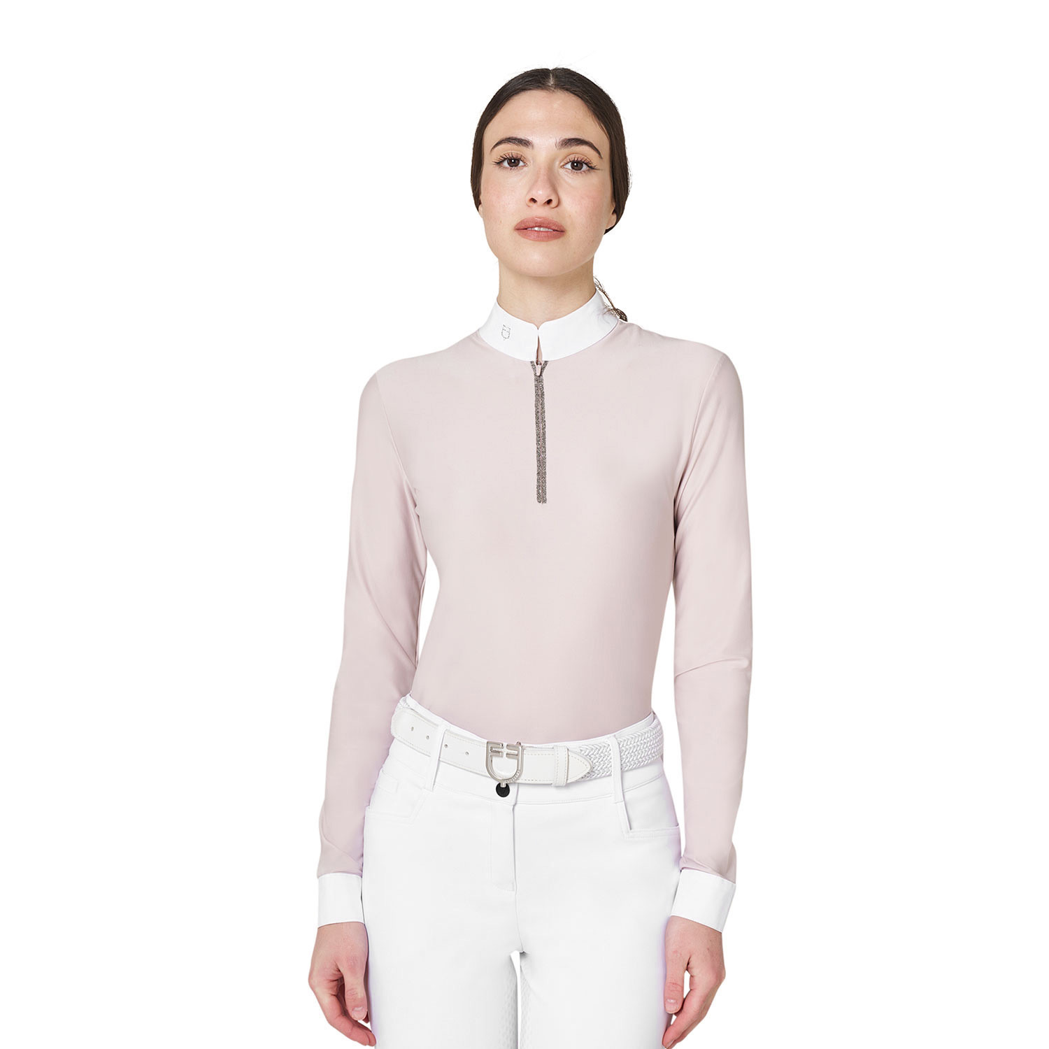 Equestro FW26 Wedstrijdshirt Polo Stones Zip Dames