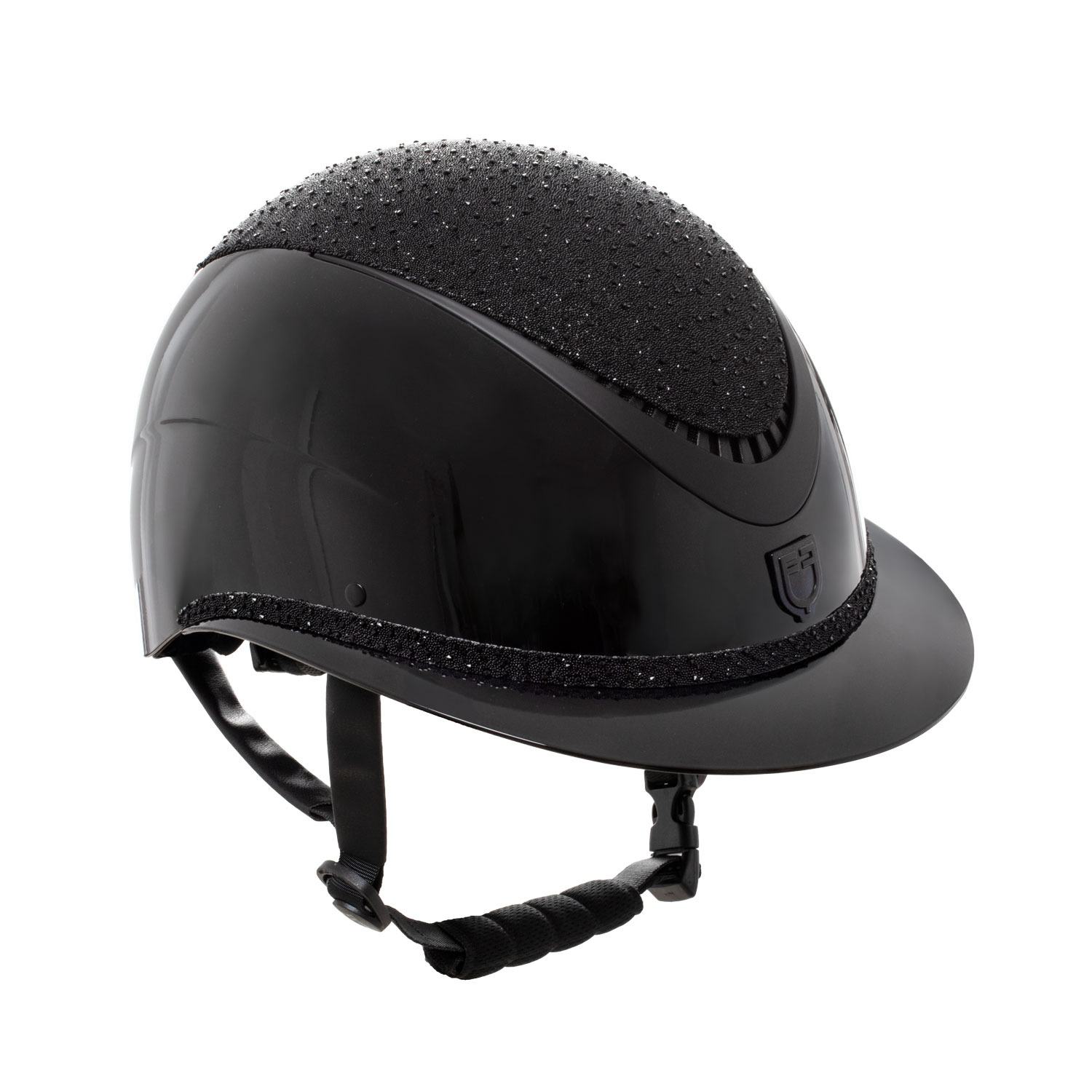 Equestro Helmet Rhinestone Polo Visor