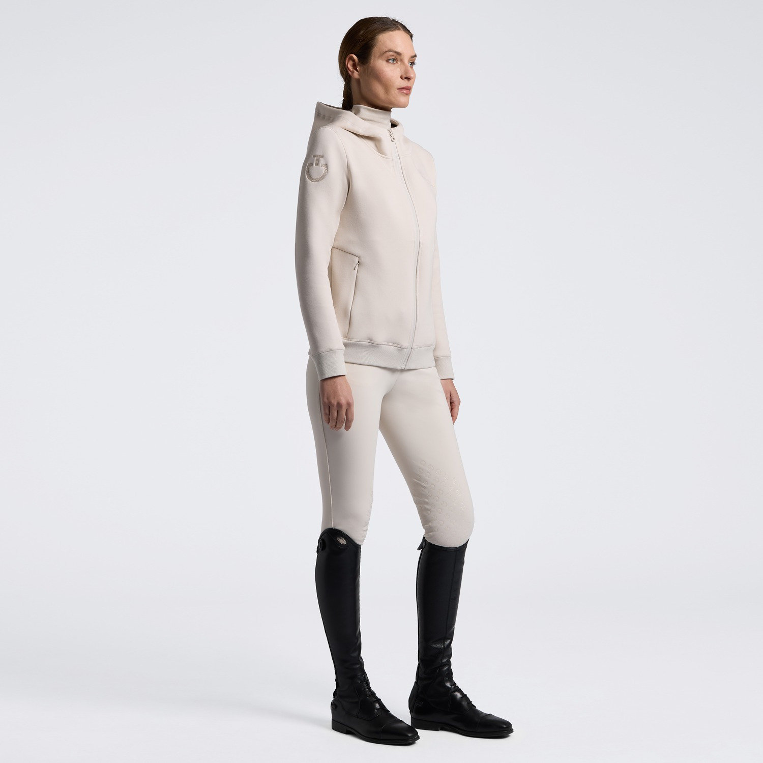 Cavalleria Toscana FW26 CT Technical Zip-Up Hoodie Ladies