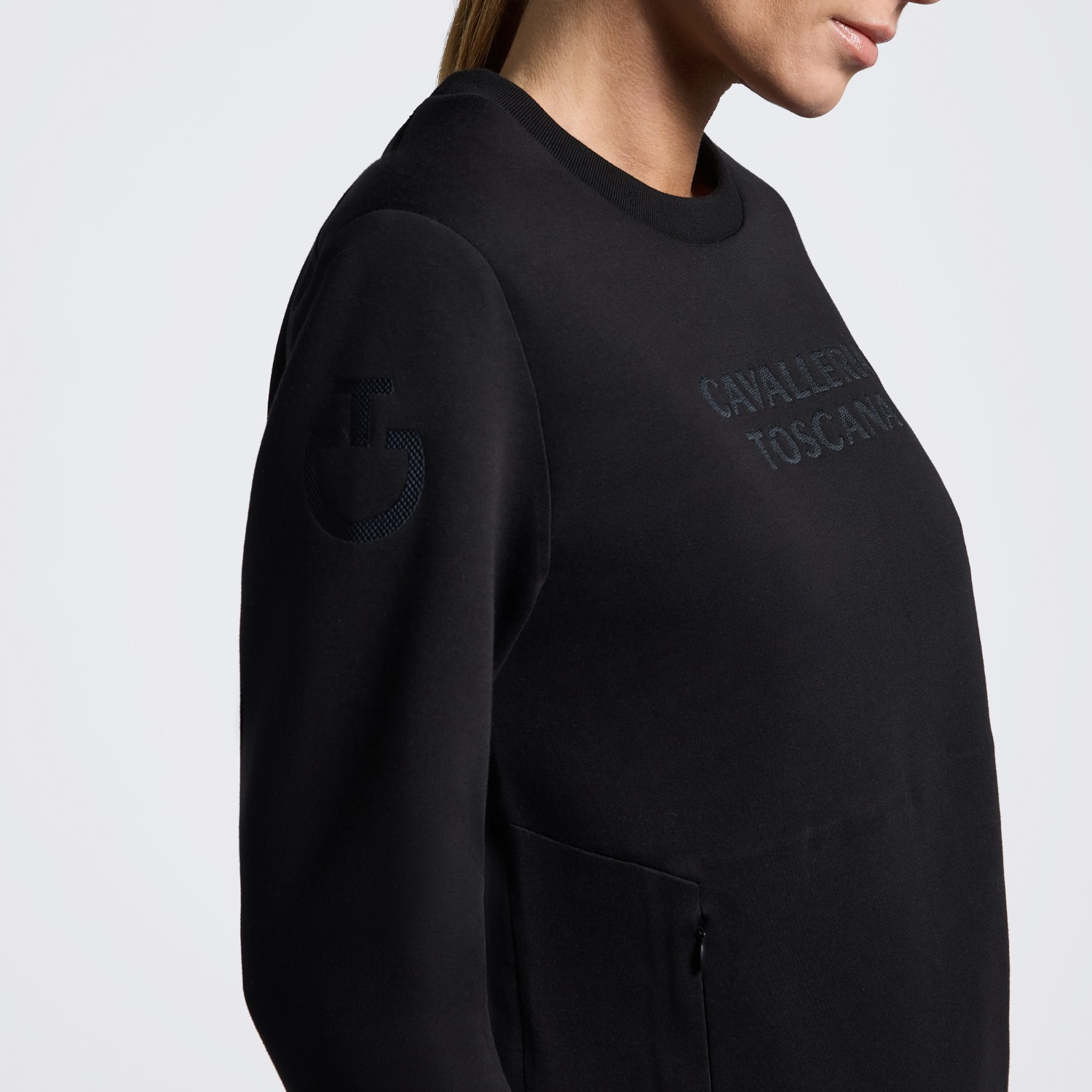 Cavalleria Toscana FW26 CT Technical Crew Neck Hoodie Dames