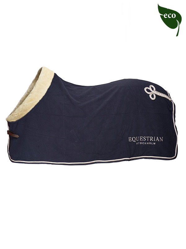 Equestrian Stockholm Fleece Rug Fur Midnight Blue