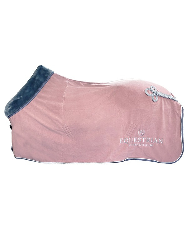 Equestrian Stockholm Fleece Blanket Pink