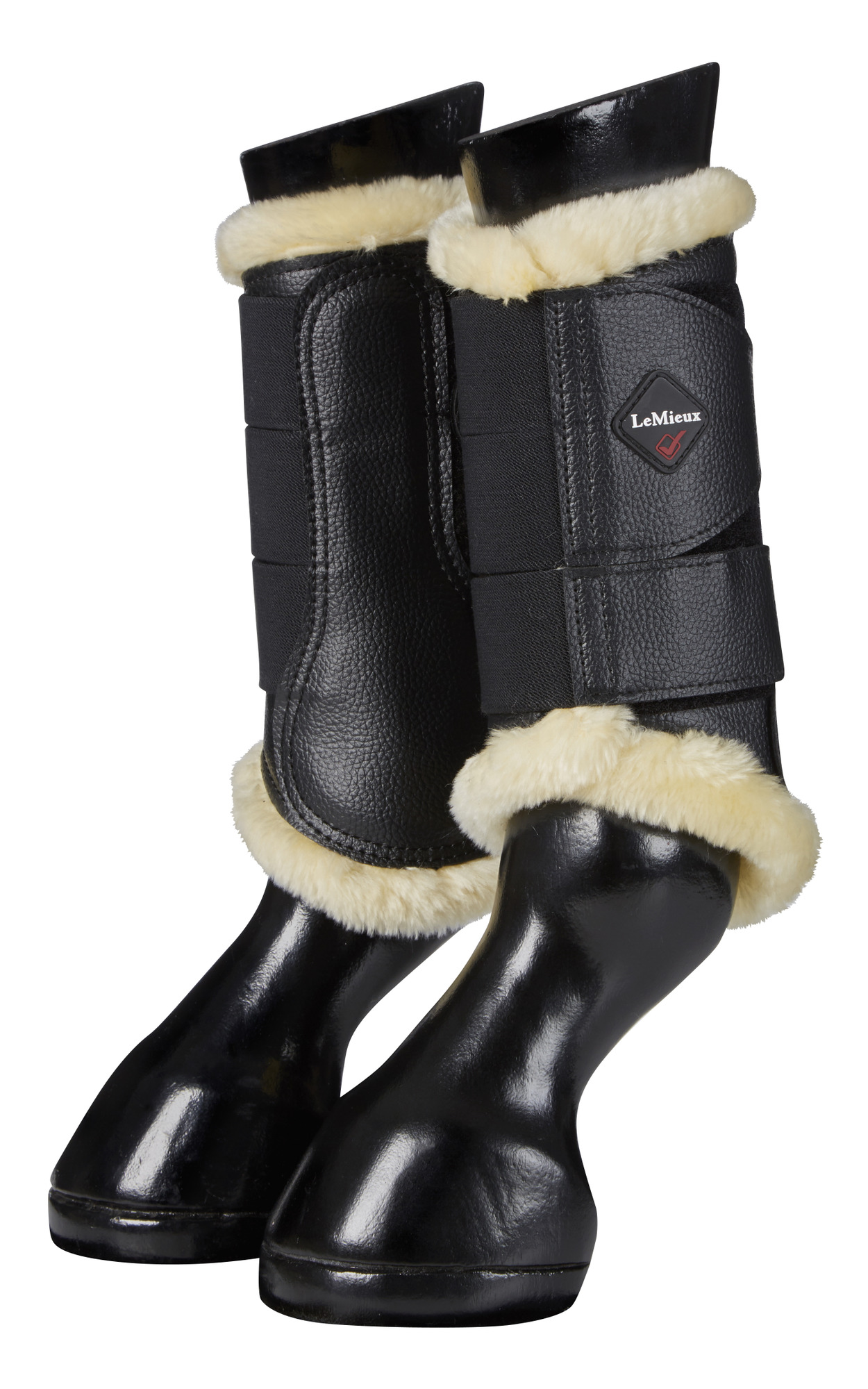 LeMieux fleece lined brushing boots